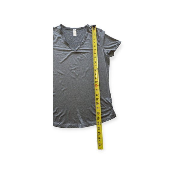 90 degree by Reflex Shirt Short Sleeve S Gray Black V Neck Women - Picture 3 of 6